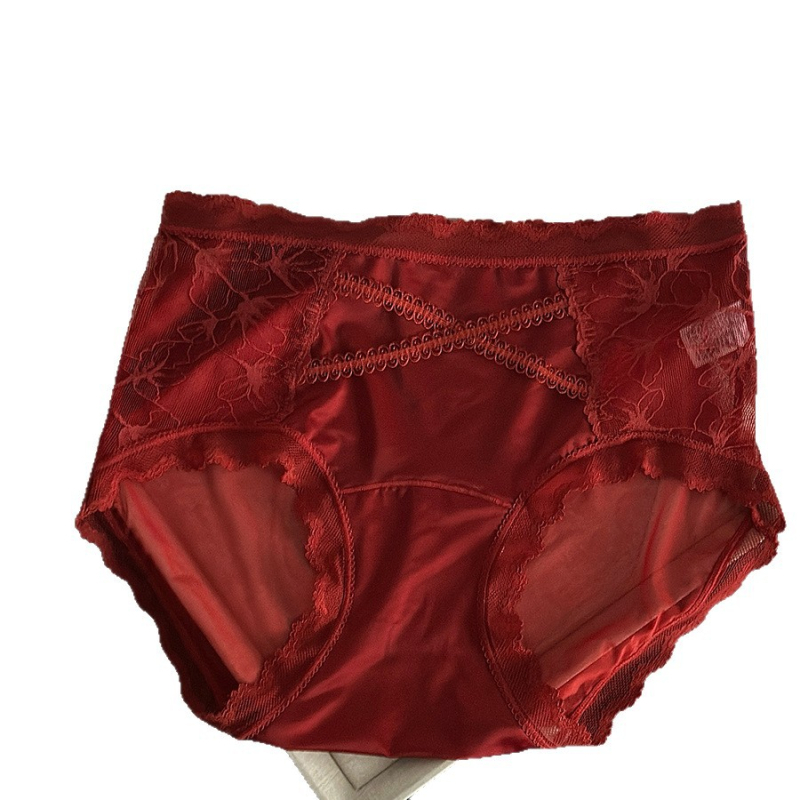 Ženske gaćice od najlona s pamukom uložkom, srednji struk, pletene, prozračne
