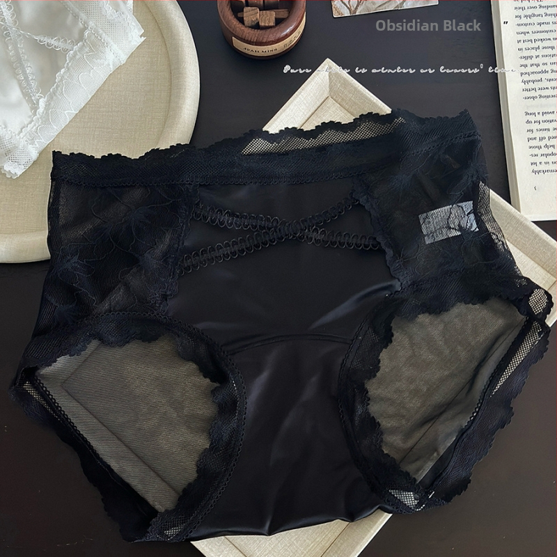 Ženske gaćice od najlona s pamukom uložkom, srednji struk, pletene, prozračne