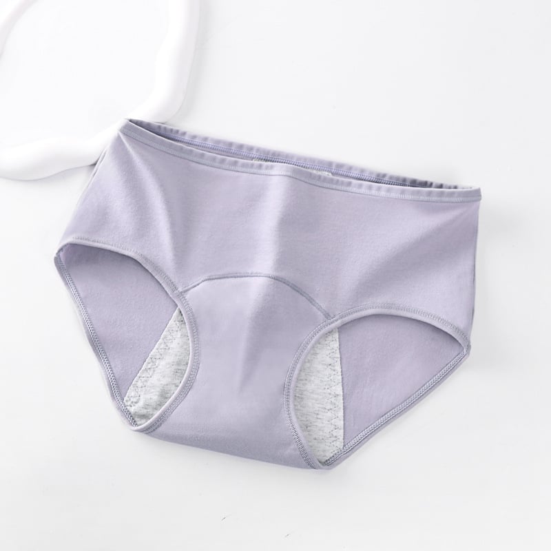 Žensko menstrualno donje rublje od pamuka, antibakterijsko, protiv curenja, srednje visoki struk