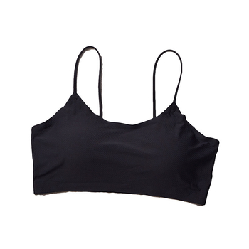 1121# Bezšivni jednofazni sportski tube top, prozračni Ice Silk materijal, bežični, puni košarica s tankim oblikovnim ulošcima, 70–80% elastan