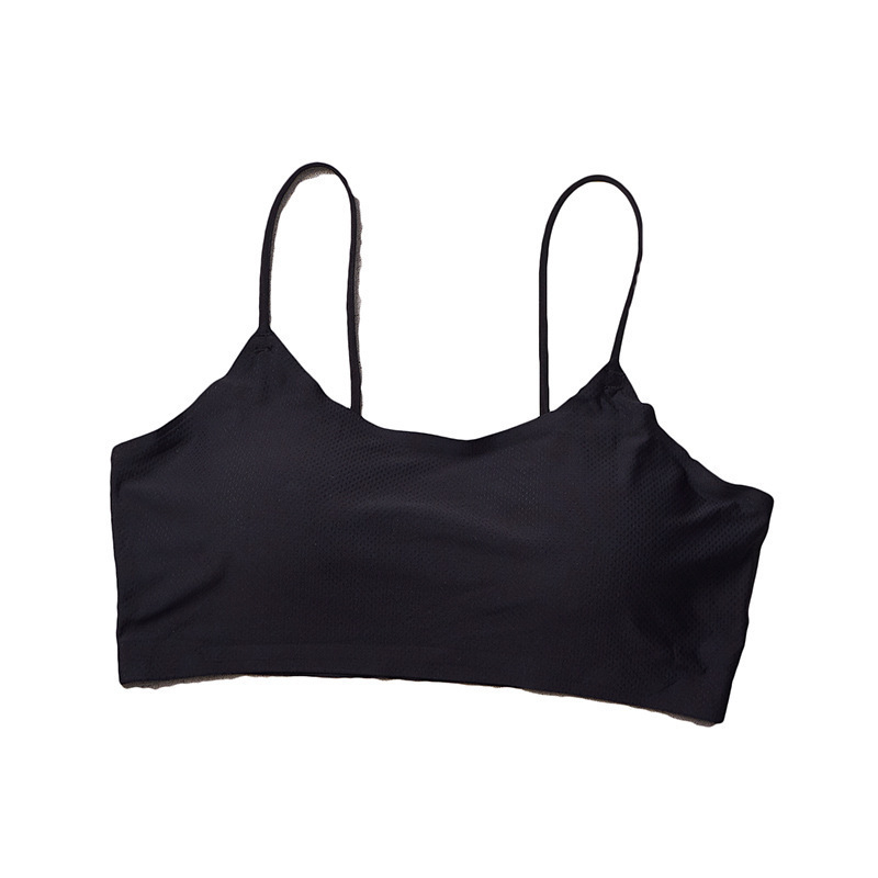 1121# Bezšivni jednofazni sportski tube top, prozračni Ice Silk materijal, bežični, puni košarica s tankim oblikovnim ulošcima, 70–80% elastan