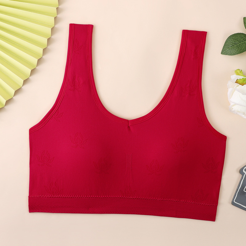 Безжичен бюстгальтер за гръб с памучни формовани чаши и дишаща горна опора