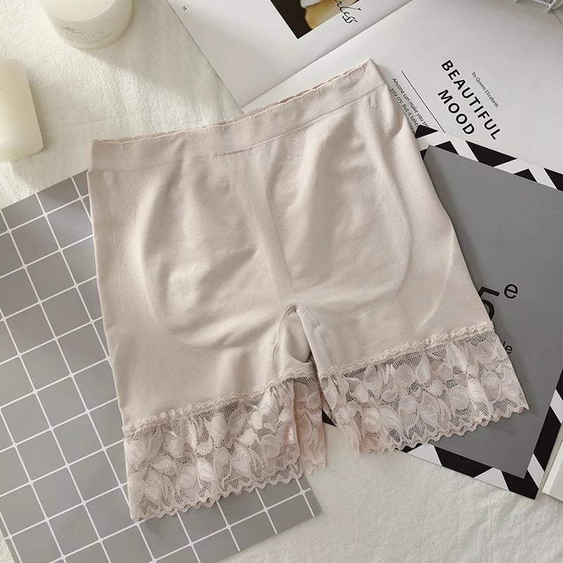 Bezšivne ženske šorceve za dizanje stražnjice, visoki pojas, najlon, bezšivni dizajn, čipka, brzo sušenje, oblikovanje 2-u-1