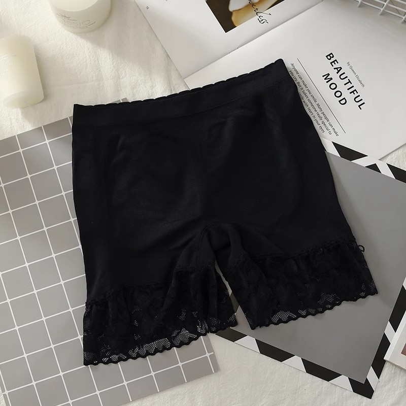 Bezšivne ženske šorceve za dizanje stražnjice, visoki pojas, najlon, bezšivni dizajn, čipka, brzo sušenje, oblikovanje 2-u-1