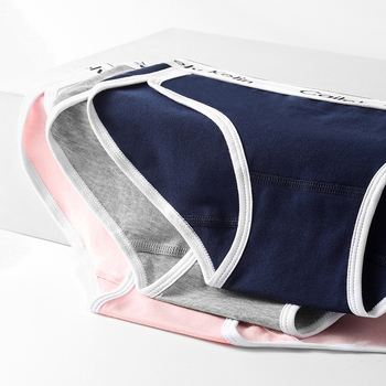 Ženske pamučne gaćice sa srednjom talijom, prozračne, oblikovanje tijela, antibakterijske, brzo sušeće