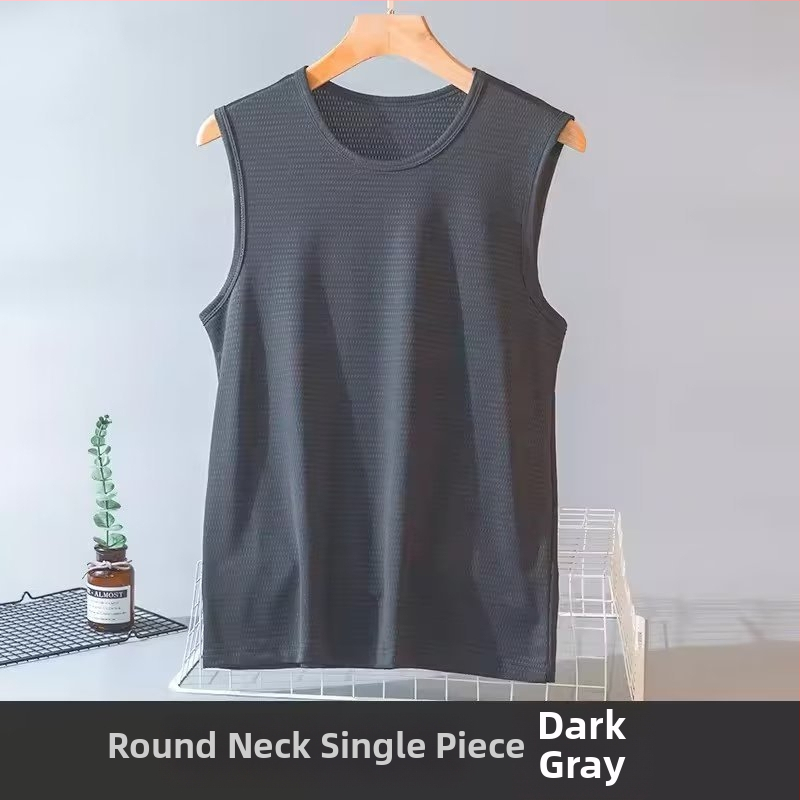 Muški bez rukava T‑shirt s tekstom, slobodan kroj, ljeto, sport