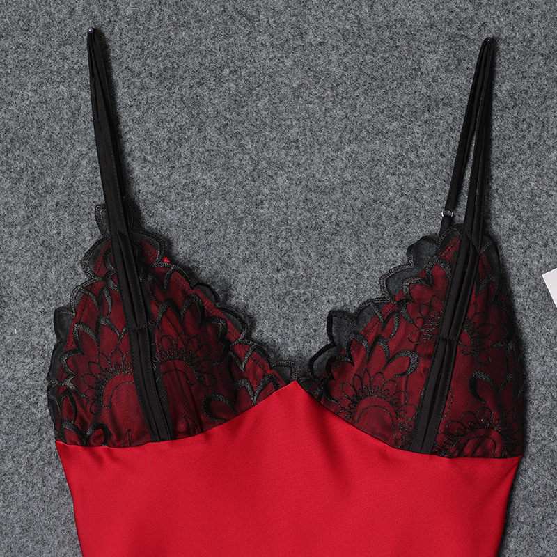 Keresztezett vállú hálóruha, szatén chiffon, vékony anyag, 101–120 g/m², gallér nélküli, ujjatlan