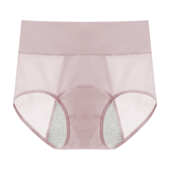 Ženske menstrualne gaćice Ice Silk, prozračne, visoki struk, glavna tkanina 83% najlon, pamukova podstava u preponama, zaštita od curenja