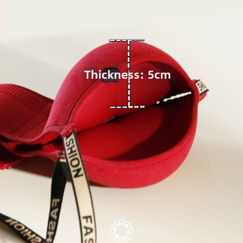 Push-Up grudnjak bez žice, bezšavni, s bočnom podrškom, 3/4 košarice