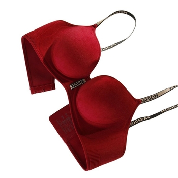 Push-Up grudnjak bez žice, bezšavni, s bočnom podrškom, 3/4 košarice