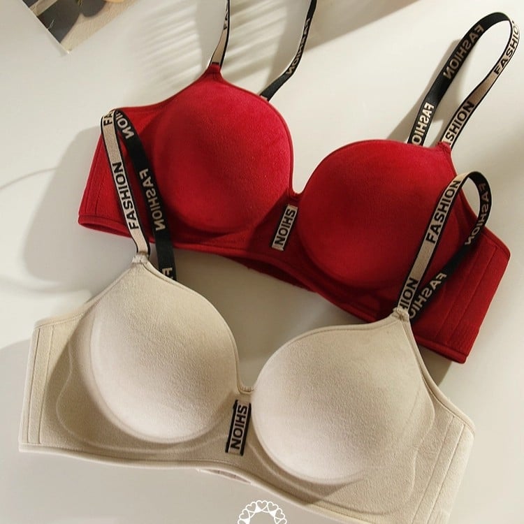 Push-Up grudnjak bez žice, bezšavni, s bočnom podrškom, 3/4 košarice