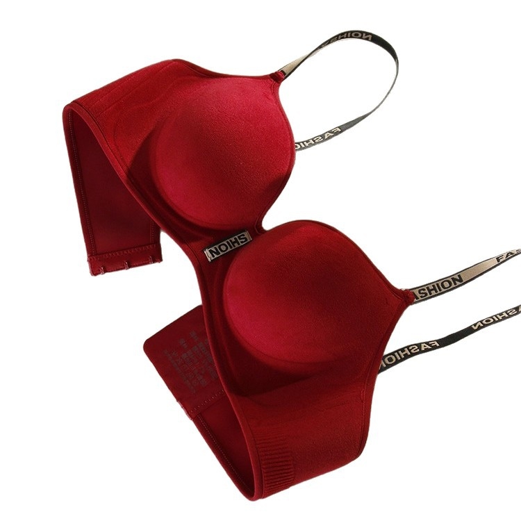 Push-Up grudnjak bez žice, bezšavni, s bočnom podrškom, 3/4 košarice