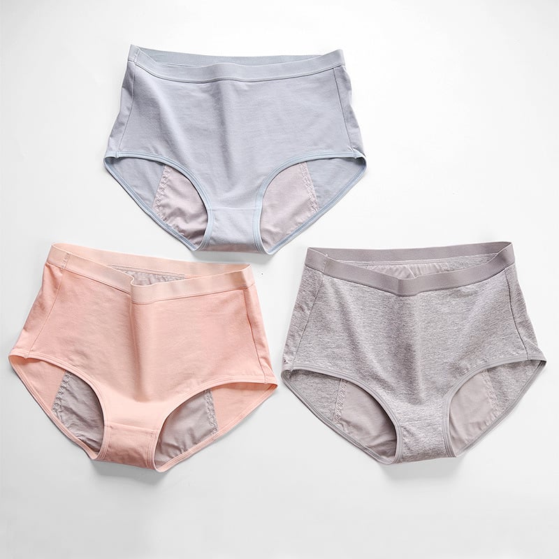 Ženske gaćice od pamuka s visokim strukom, protiv curenja, za menstrualni period