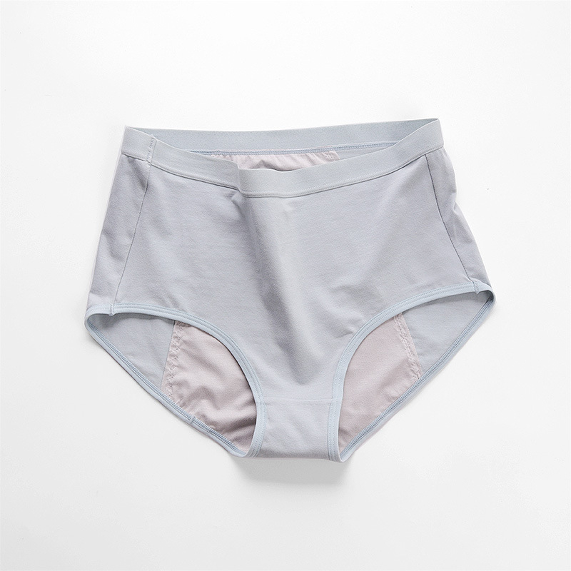 Ženske gaćice od pamuka s visokim strukom, protiv curenja, za menstrualni period