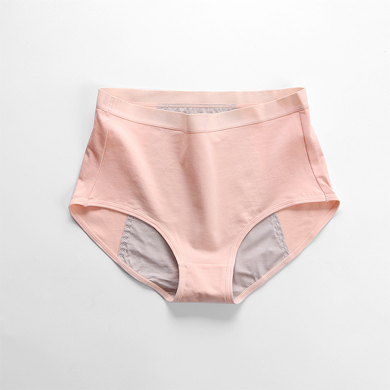 Ženske gaćice od pamuka s visokim strukom, protiv curenja, za menstrualni period