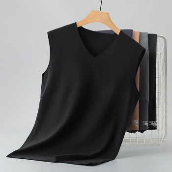 Termalna vesta s V-izrezom, uski kroj, bez rukava, poliesterska tkanina, održava toplinu