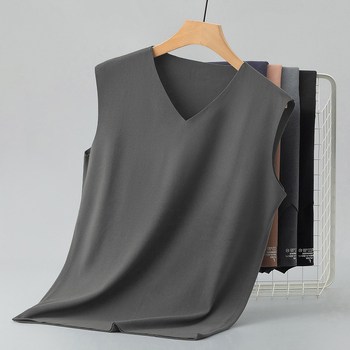 Termalna vesta s V-izrezom, uski kroj, bez rukava, poliesterska tkanina, održava toplinu