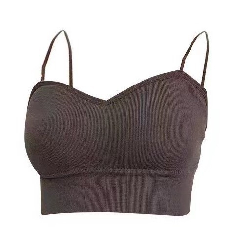 Top bez naramenica s otvorenim leđima, oblikovana 3/4 šalice, najlon materijal, japanski stil