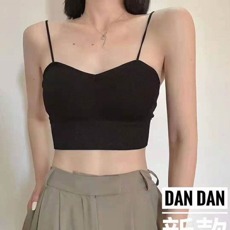 Top bez naramenica s otvorenim leđima, oblikovana 3/4 šalice, najlon materijal, japanski stil