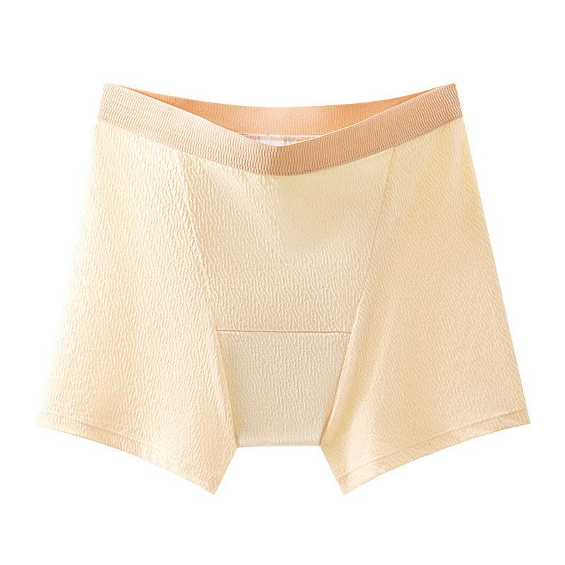 Chiloți de perioadă pentru femei, bumbac, antibacterian, talie înaltă, crotch extins, anti-scurgere, stil boxer