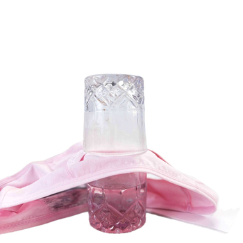 Pamukaste dame gaćice s čipkastim rubom i džepom, srednje visoke, za menstrualni period