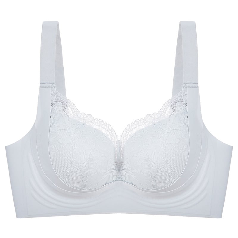 Nesiuvas siuvimo push-up liemenėlė su šonine atrama, 3/4 puodelio plonas formuojamasis puodelis, nailoninės nėriniai audinys, nugaros užtrauktukas su keturiomis kabliukų eilėmis