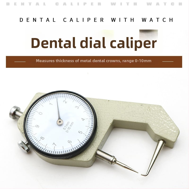 Dantų dialinis kalipras storio matavimui, technikams