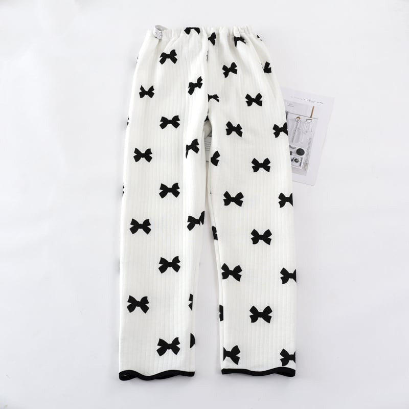 Пижамен комплект за кърмене от въздушно-памучна тъкан, топъл за есен-зима, дълги ръкави и дълги панталони, с отвори за кърмене