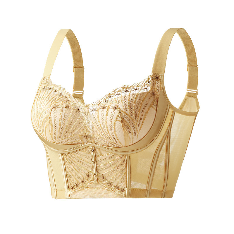 Formázó melltartó csontozattal a felső támogatásért, közepes formázó kosár, nylon anyag, belső nylon bélés, hátul öt sor zárás, rögzített dupla vállpántok, push-up és légáteresztő kényelem