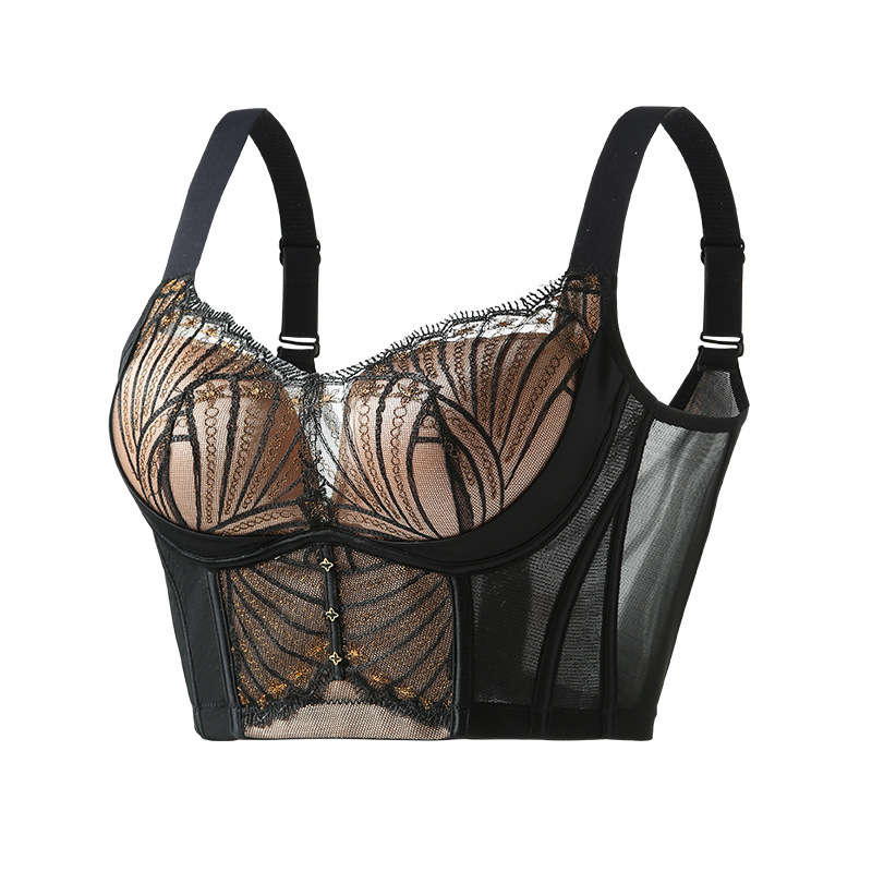 Formázó melltartó csontozattal a felső támogatásért, közepes formázó kosár, nylon anyag, belső nylon bélés, hátul öt sor zárás, rögzített dupla vállpántok, push-up és légáteresztő kényelem