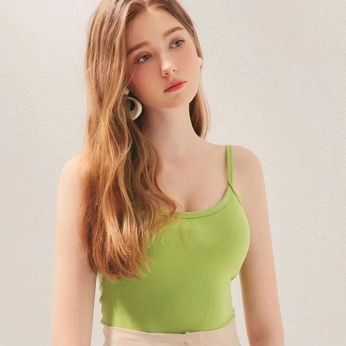 Thai stil kamisol s jastučićem za dekolte, crop top s otvorenim leđima, jesenji komad odjeće, seksi dojam