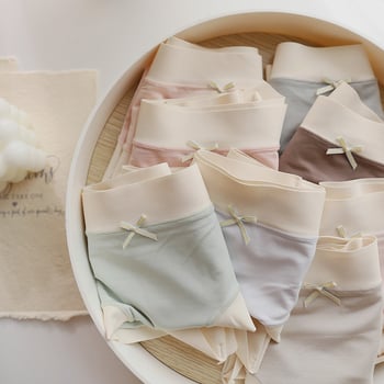 Chiloți de damă talie medie - tricot, fibră de celuloză regenerată, respirabile, căptușeală din viscose, culoare solidă