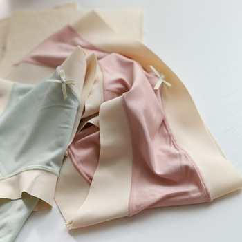 Chiloți de damă talie medie - tricot, fibră de celuloză regenerată, respirabile, căptușeală din viscose, culoare solidă