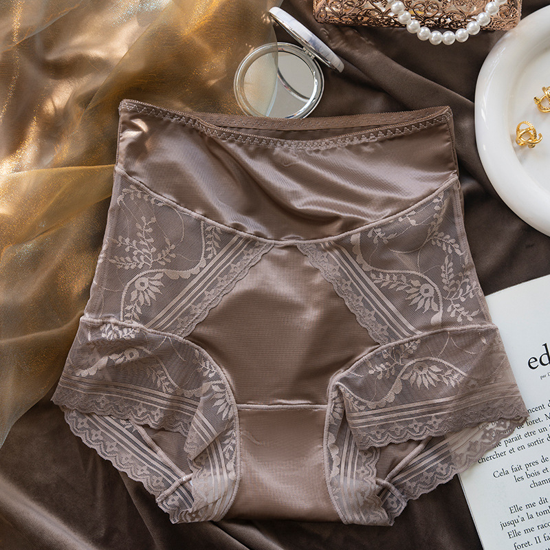 Chiloți damă din nylon, talie înaltă, controlul abdomenului, respirabili, căptușeală din bumbac