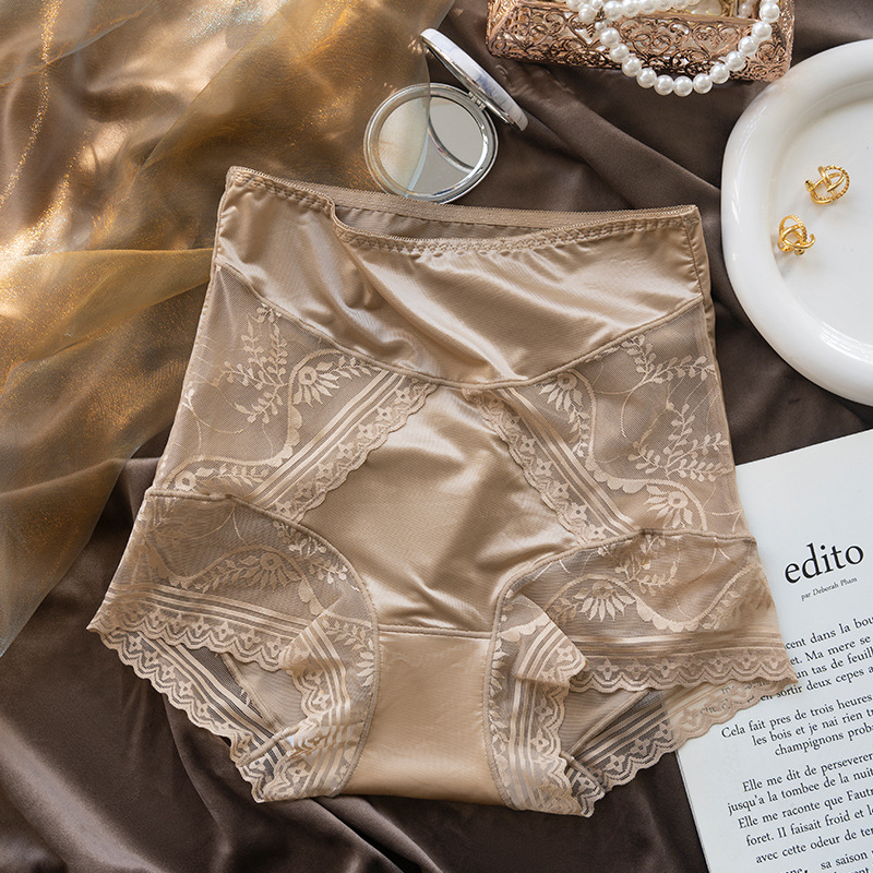 Chiloți damă din nylon, talie înaltă, controlul abdomenului, respirabili, căptușeală din bumbac