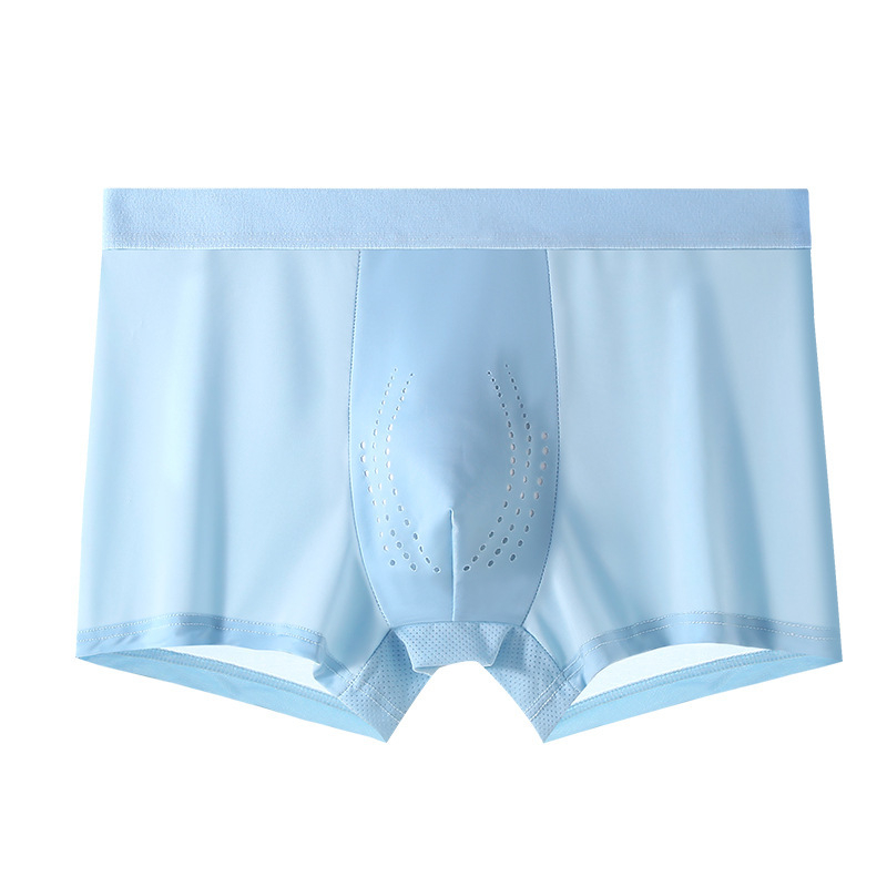 Muške ljetne Ice Silk bokserice, tanak kroj, 7A ginseng gusset, prozračne, bez šavova