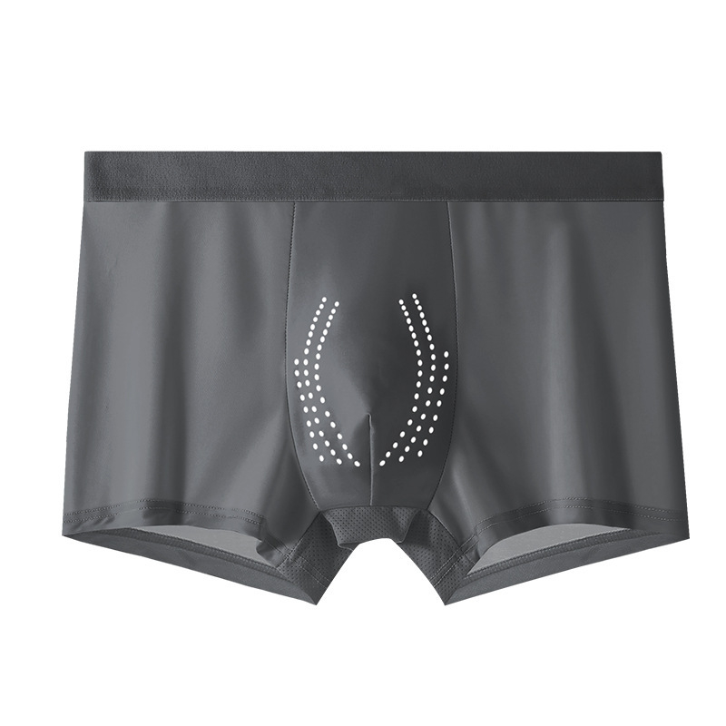Muške ljetne Ice Silk bokserice, tanak kroj, 7A ginseng gusset, prozračne, bez šavova