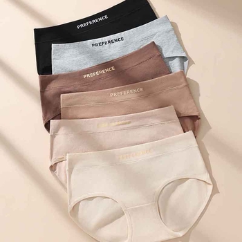 Chiloți din bumbac pentru femei talie medie, respirabili, cu efect de ridicare a feselor și strângere a abdomenului, tricotat