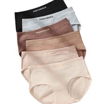 Chiloți din bumbac pentru femei talie medie, respirabili, cu efect de ridicare a feselor și strângere a abdomenului, tricotat