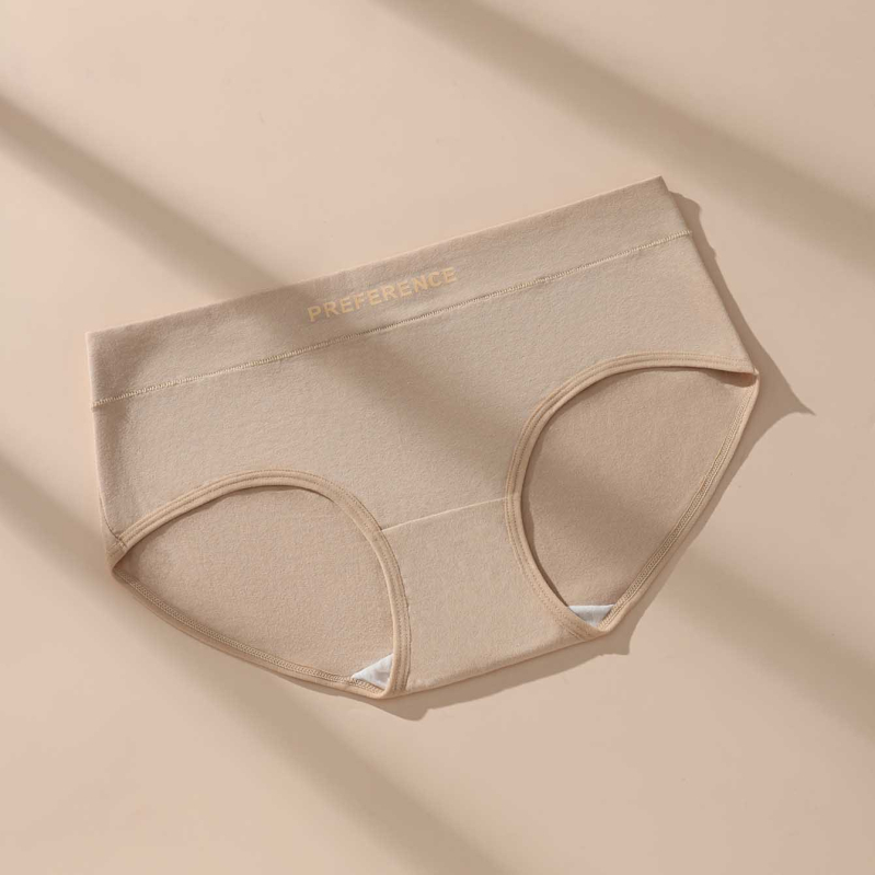 Chiloți din bumbac pentru femei talie medie, respirabili, cu efect de ridicare a feselor și strângere a abdomenului, tricotat