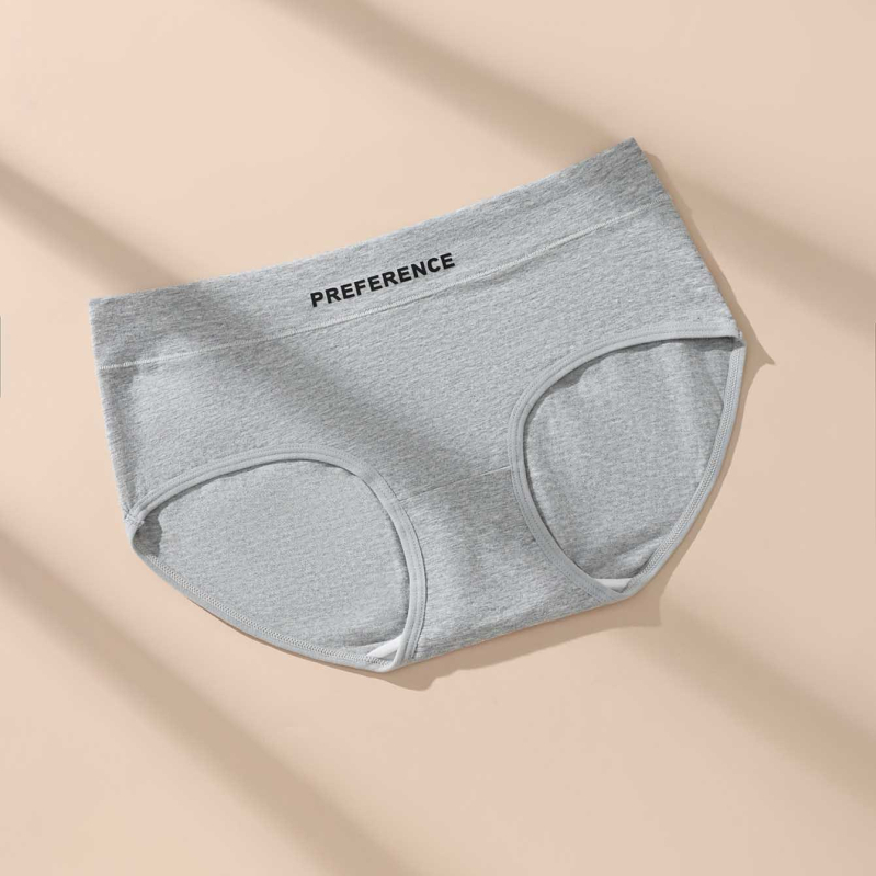 Chiloți din bumbac pentru femei talie medie, respirabili, cu efect de ridicare a feselor și strângere a abdomenului, tricotat