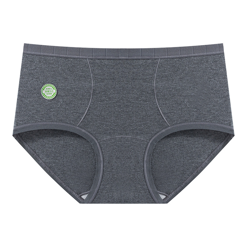 Chiloți femei din bumbac cu protecție antibacteriană, respirabili, talie medie, țesătură tricotată, căptușeală în zona intimă 100% bumbac