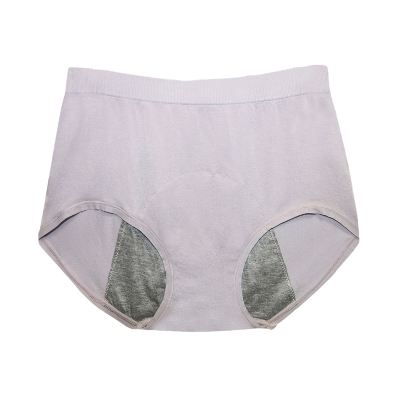 Wennu Lenjerie intimă menstruală fără cusături, cu talie înaltă pentru femei, 90% bumbac, căptușeală din bumbac 100% în zona intimă, anti-curgere