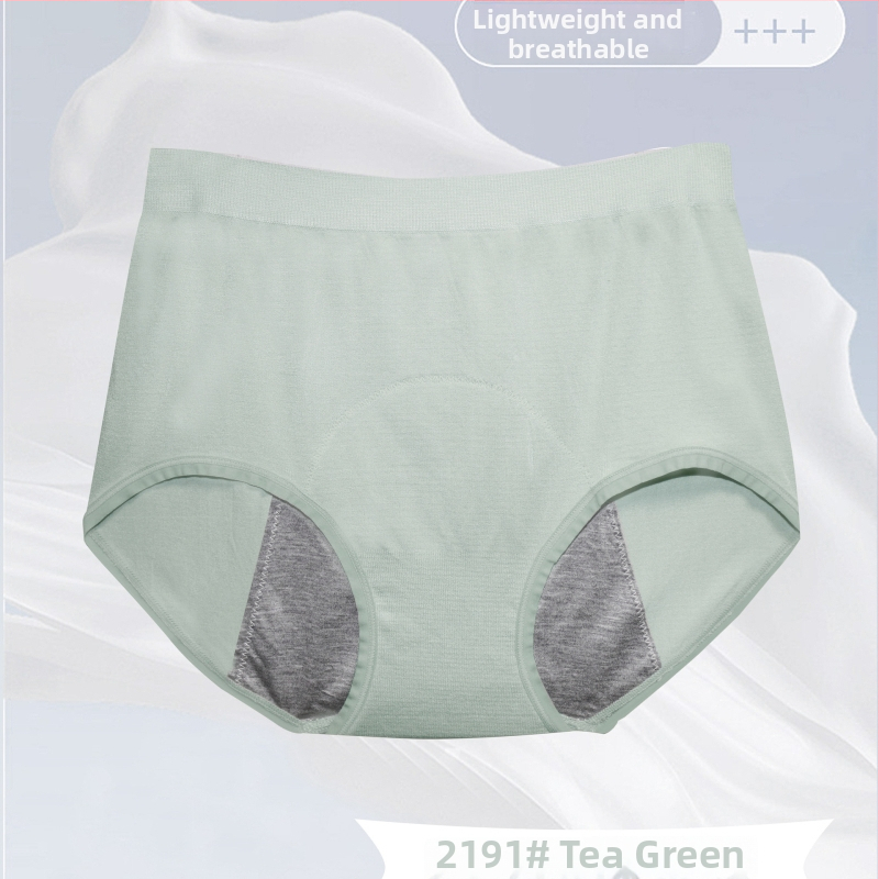 Wennu Lenjerie intimă menstruală fără cusături, cu talie înaltă pentru femei, 90% bumbac, căptușeală din bumbac 100% în zona intimă, anti-curgere