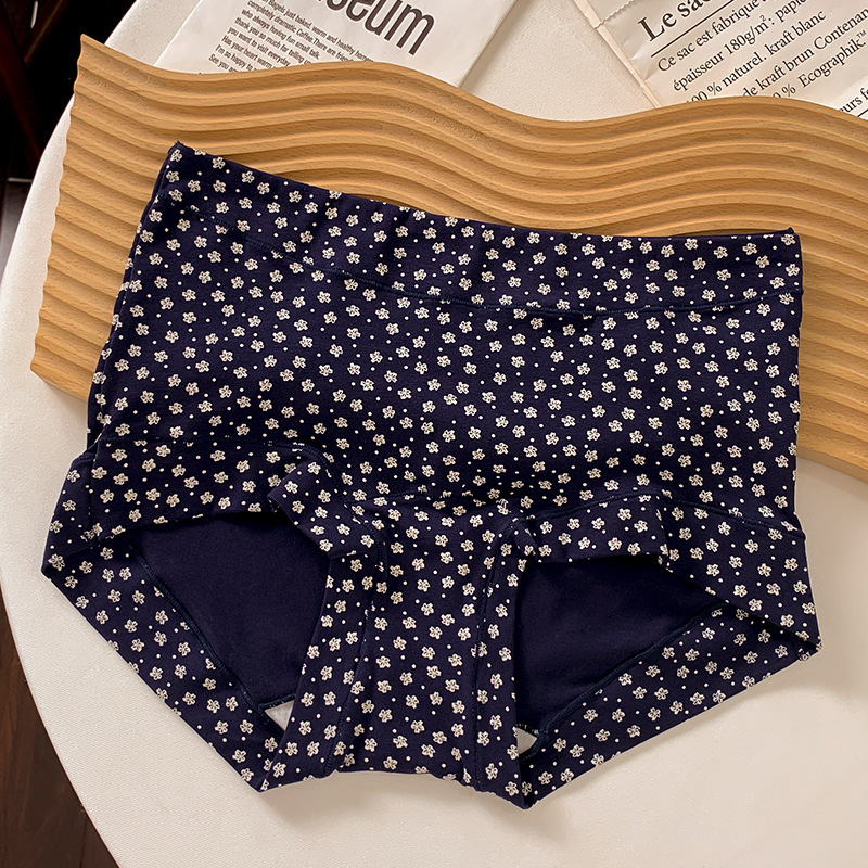 Γυναικείες boxer briefs υψηλής μέσης από 100% βαμβάκι, αντιβακτηριακές, διαπνέουσες και γρήγορα στεγνές; επένδυση καβάλου 100% βαμβάκι; περιεκτικότητα κύριου υφάσματος 90–95% βαμβάκι; προέλευση Shantou