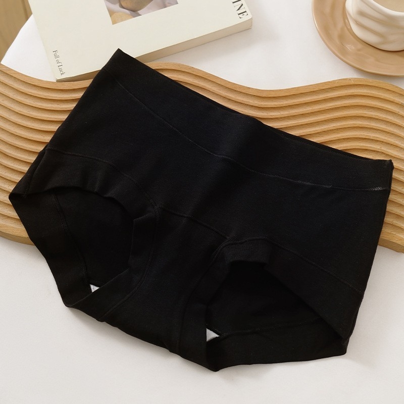 Γυναικείες boxer briefs υψηλής μέσης από 100% βαμβάκι, αντιβακτηριακές, διαπνέουσες και γρήγορα στεγνές; επένδυση καβάλου 100% βαμβάκι; περιεκτικότητα κύριου υφάσματος 90–95% βαμβάκι; προέλευση Shantou