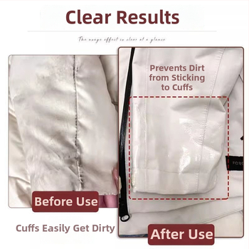 Kakla aizsarguzlīme - caurspīdīga, vienreizējās lietošanai, antinetīrības aizsardzība uz krekliņa kakla un piedurknēm