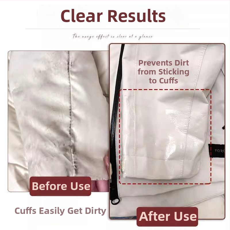 Štít na golier - priehľadný jednorazový štít proti špineniu pre golier košele a rukávy