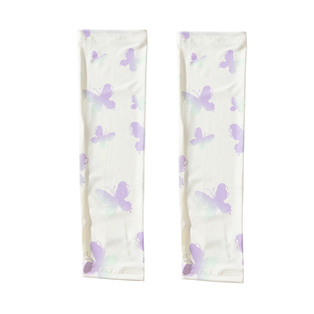 Слънцезащитни ръкави от ice silk — нейлон/спандекс (81–95% ice silk, 11–20% спандекс), сладък стил, лято 2025