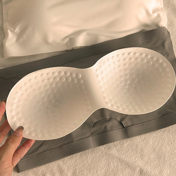 Τοπ χωρίς τιράντες για στήθος με wrap design, διαπνέον νάιλον Ice Silk, αντιολισθητικό και όμορφο πίσω